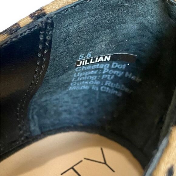 Sole Society | Womens D’Orsay Cheetah Print Fur Wedges | Size 5.5 - Picture 9 of 12